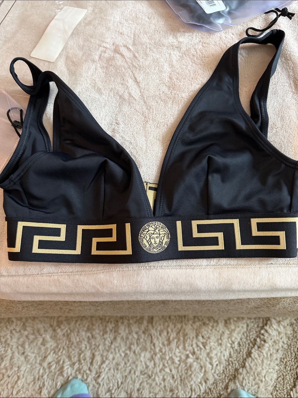 Versace Black and Gold Packaged Logo Apparel - Picture 6 of 11